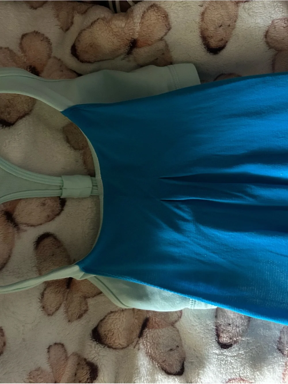 lululemon athletica Light Blue & Bright Blue Racerback Sports Bra Tank